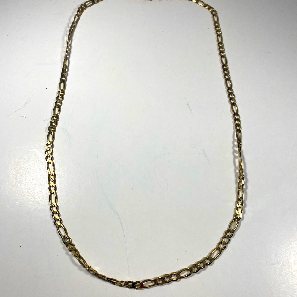 Solid 10k Gold 24” 4.5mm Figoro Chain